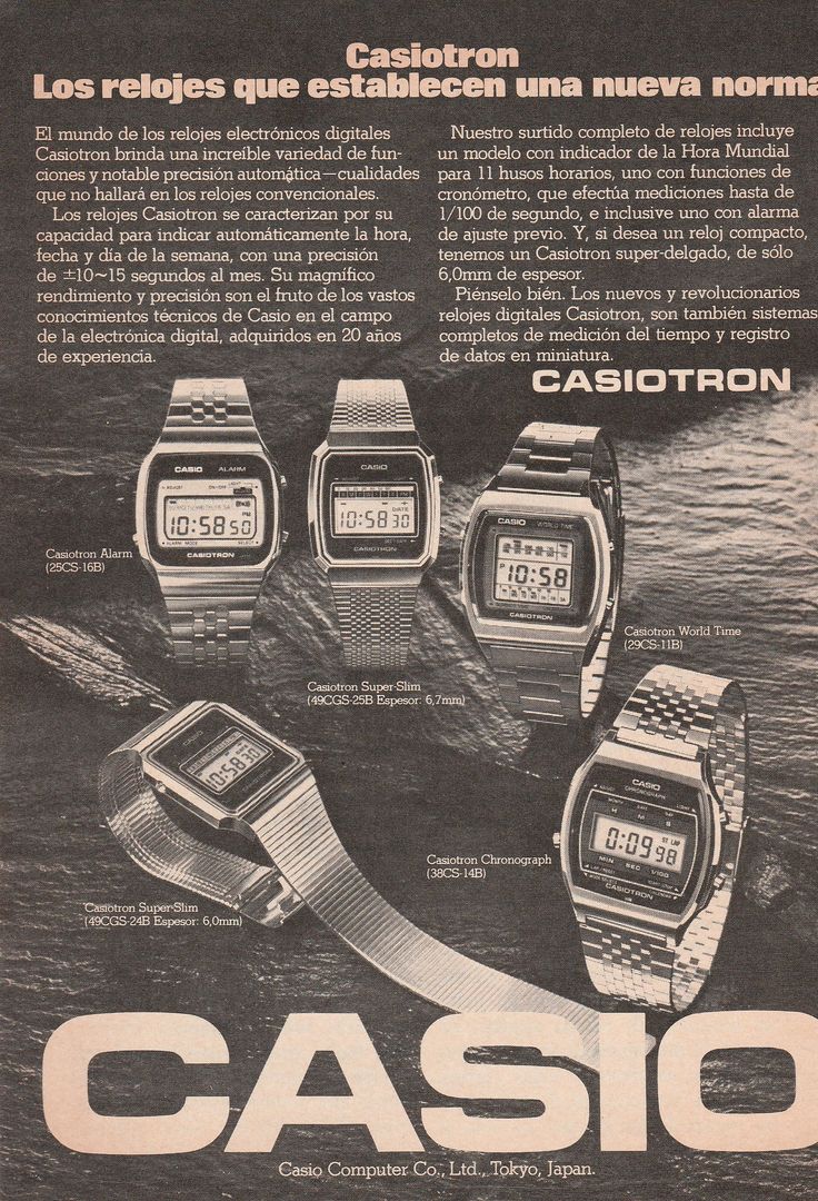Casiotron Mexico advertisement, 1978