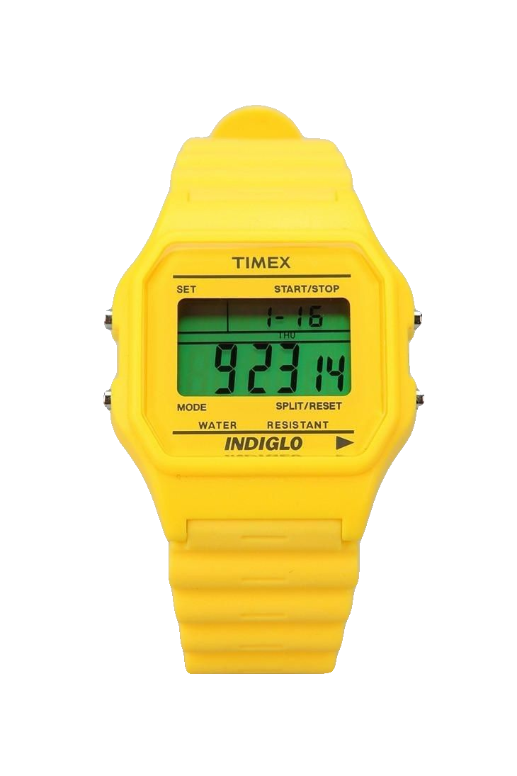 Timex Classic Digital, yellow, Indiglo